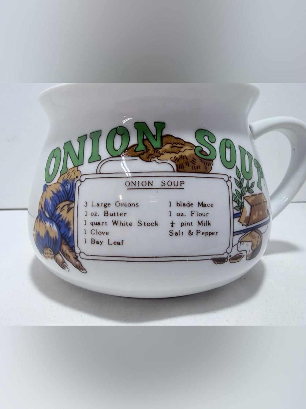 Onion Soup Ceramic Soup Bowl/Mug 70’s